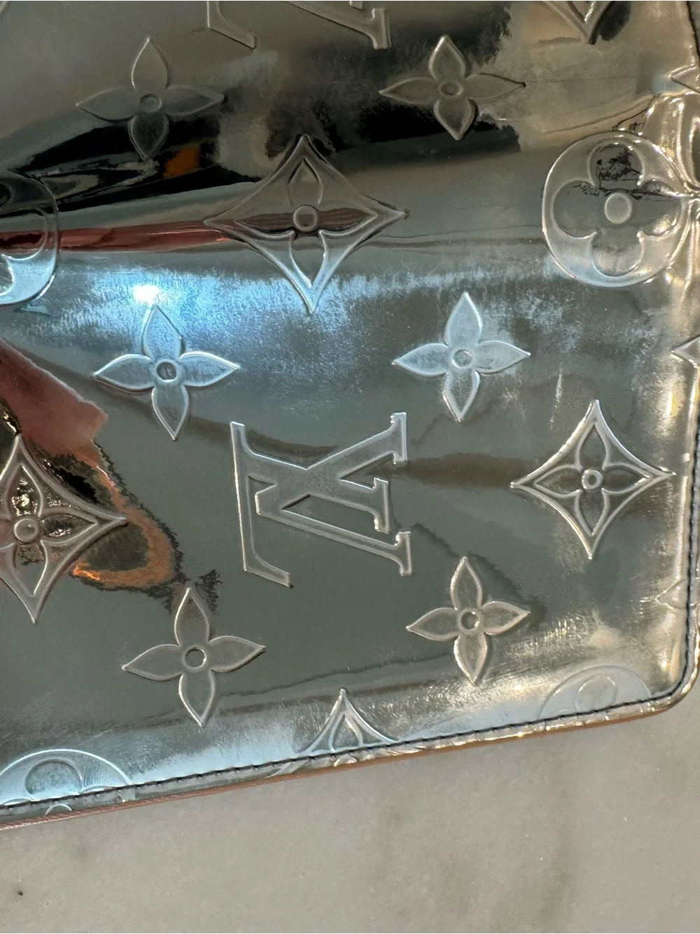 Louis Vuitton Silver Mirror Monogram Pocket Organizer - Virgil Abloh